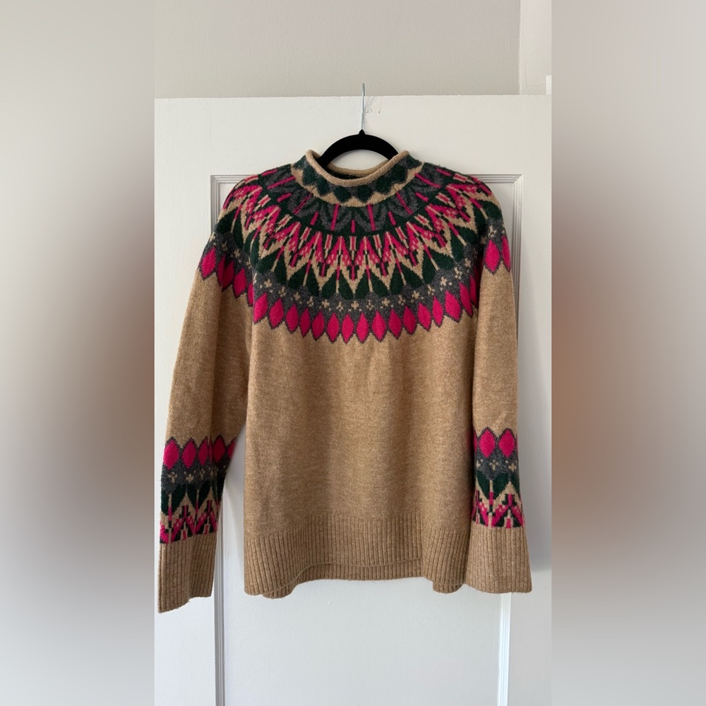 Faire Isle Mockneck Sweater